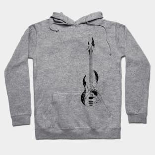 Spider Guitar B&W Hoodie